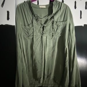 tie up fall shirt